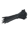 POWERTECH Δεματικά καλωδίων TIES-008, 200x7.2mm, μαύρο, 100τμχ