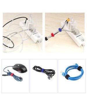 POWERTECH δεματικά καλωδίων TIES-020, τύπου velcro, 25τμχ