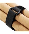 POWERTECH ιμάντας τύπου velcro TIES-027, 60x2cm, μαύρος, 10τμχ