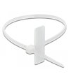 POWERTECH δεματικά καλωδίων TIES-034 με ετικέτα, 100x2.5mm, λευκά, 25τμχ